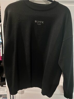 Women's Black Crewneck Sweater